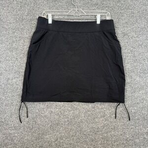Columbia Anytime Casual Skort Womens Large Black Omni-Shield Gorpcore HIking